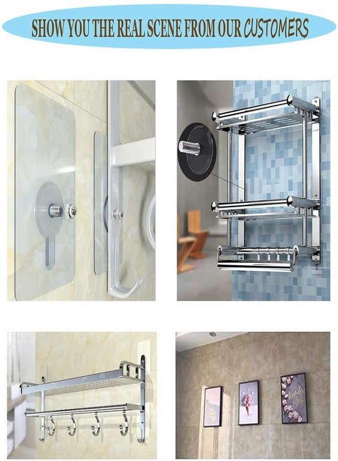VAVSU Transparent Adhesive Wall | Heavy Duty No Drill Waterproof Seamless Hooks | Self Adhesive Screw Hooks for Bathroom, Kitchen & Home Organization (Pack of 20) - Image 2